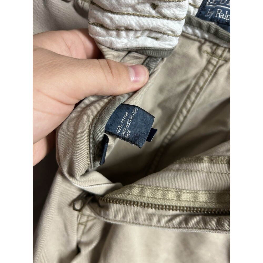 Ralph Lauren Polo Cargo Shorts Men’s 40 Khaki Classic Fit Pockets Chino Casual - Picture 10 of 11